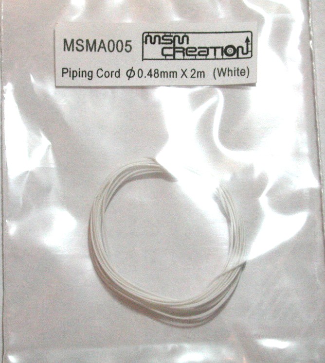 PIPING CORD 0.5MM X 2M  RED MSMA002